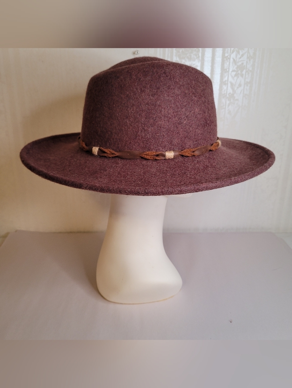 Anna & Ava Wool Wide Brim Fedora Hat - Picture 6 of 10